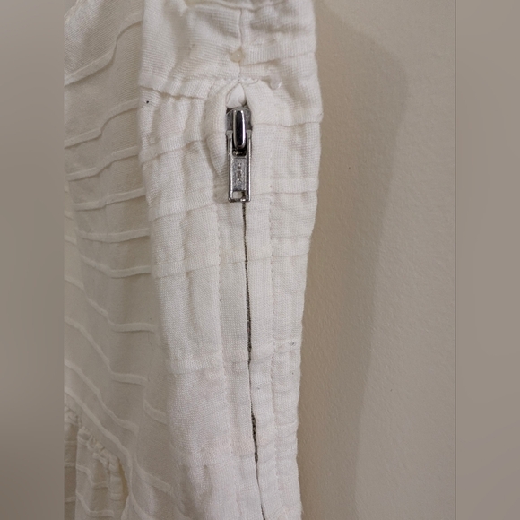 Vintage Gap White Tiered Mini Dress 0 Cottagecore Y2K Summer Romantic Coastal - Picture 5 of 7